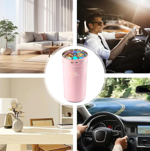 HUMIDIFICADOR LUXURY RECARGABLE PARA AUTO + ESENCIA DE REGALO 🎁