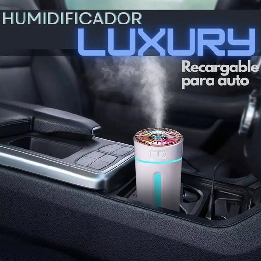 HUMIDIFICADOR LUXURY RECARGABLE PARA AUTO + ESENCIA DE REGALO 🎁