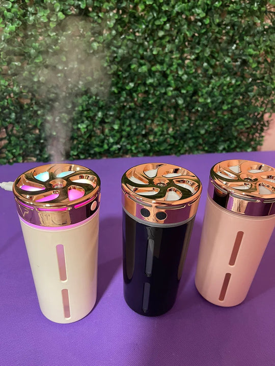 HUMIDIFICADOR LUXURY RECARGABLE PARA AUTO + ESENCIA DE REGALO 🎁
