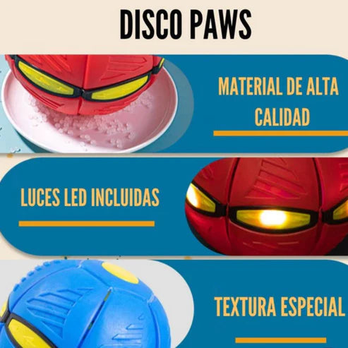 DISCO PAWS - PELOTA PARA MASCOTAS